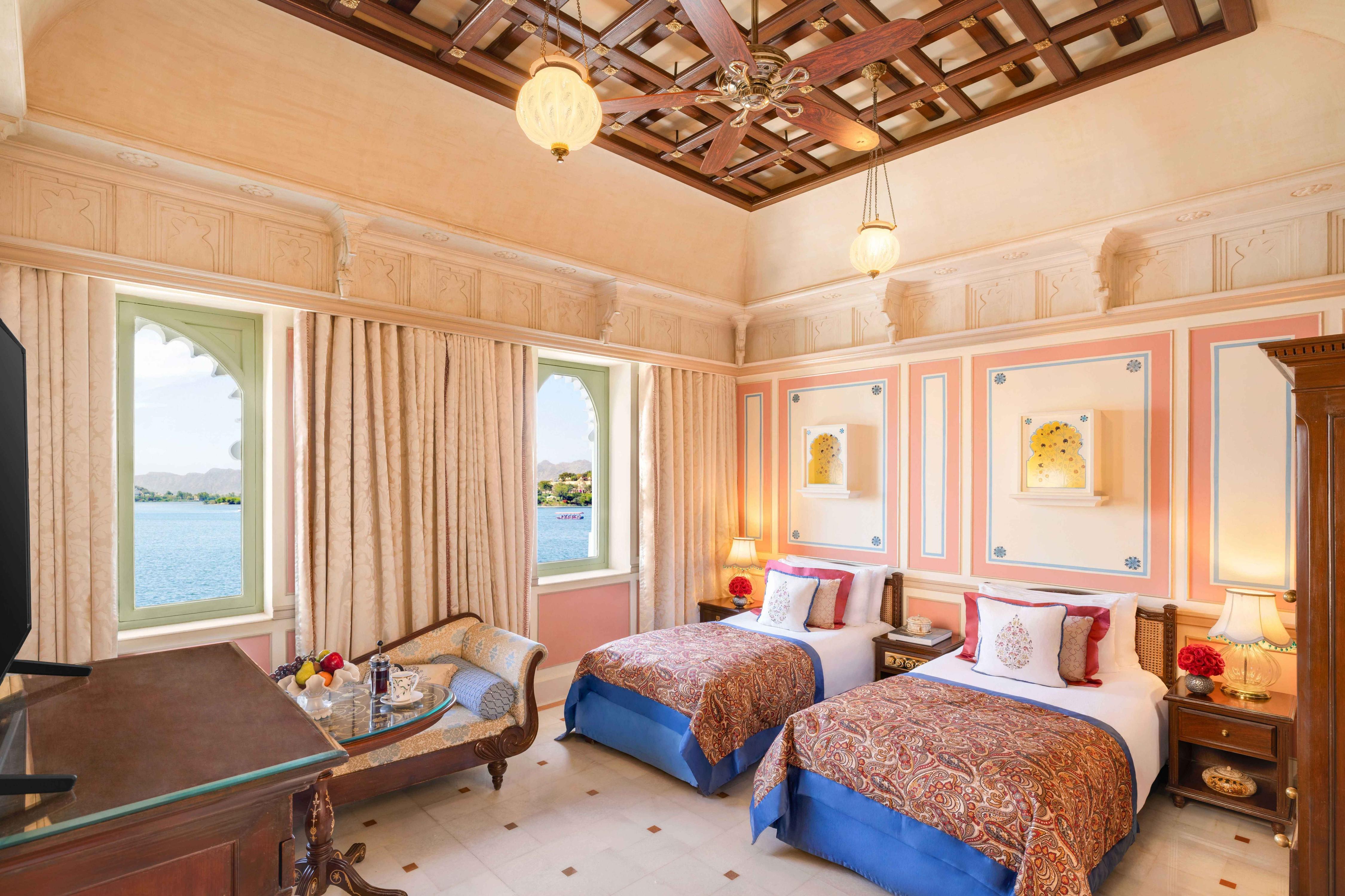 Taj Lake Palace, Udaipur Room Type - Luxury Room Lake View Twin Bed
