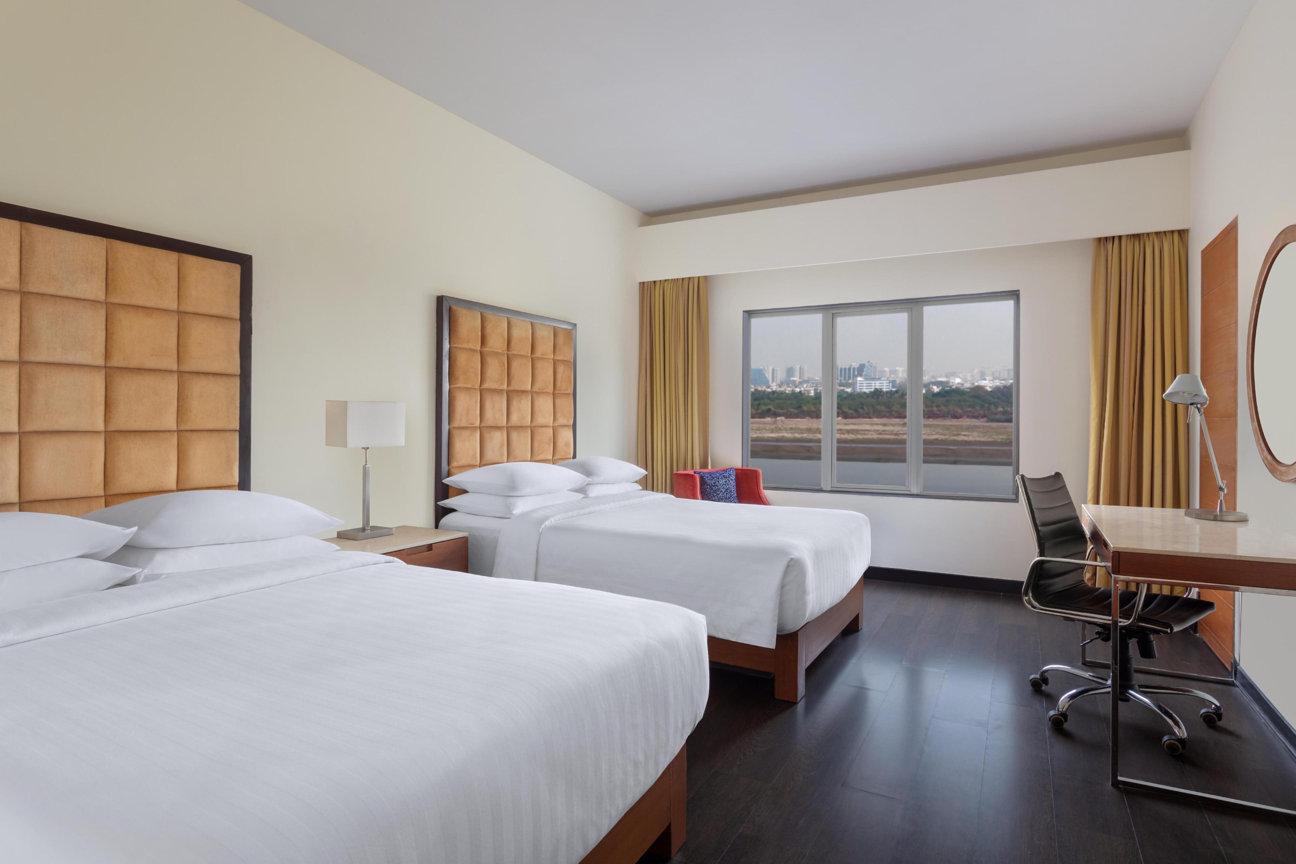 Surat Marriott Hotel Room Type - Deluxe Guest Room, 2 Queen, River View