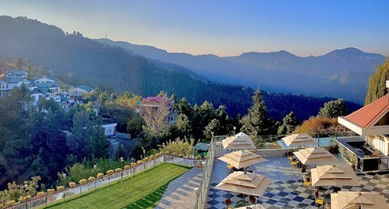 Marigold Sarovar Portico, Shimla: Heated Pool & Cottages (AC Resort & Spa, Play Area) Room Type - The Beer Bliss Experience- A Mountain View Balcony Room Marigold Sarovar Portico, Shimla: Heated Pool & Cottages (AC Resort & Spa, Play Area) Room Type - The Beer Bliss Experience- A Mountain View Balcony Room