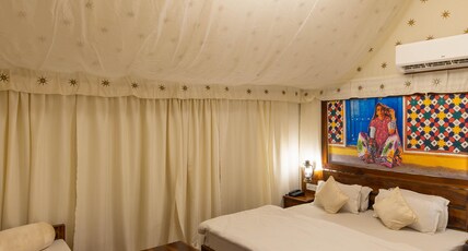 Gulmohar Sariska Resort Room Type - Family Swiss Tent (2 Adults + up to 2 kids)