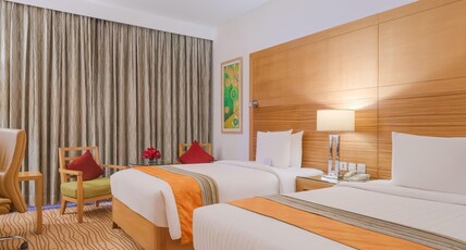 Courtyard by Marriott Gurugram Downtown, Gurgaon Room Type - Twin Bed Guest Room Courtyard by Marriott Gurugram Downtown, Gurgaon Room Type - Twin Bed Guest Room