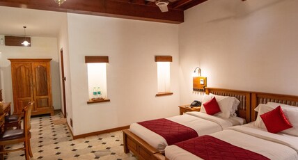 Chidambara Vilas, Chettinad - A Luxury Heritage Resort Hotel, Karaikudi Room Type - Heritage Garden View Room Chidambara Vilas, Chettinad - A Luxury Heritage Resort Hotel, Karaikudi Room Type - Heritage Garden View Room
