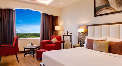 Saura Hotel, Agra - A Club Mahindra Associate Room Type - Superior King Pool View Saura Hotel, Agra - A Club Mahindra Associate Room Type - Superior King Pool View