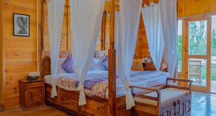 Nubra Ecolodge Room Type - Pine Wood Cottage