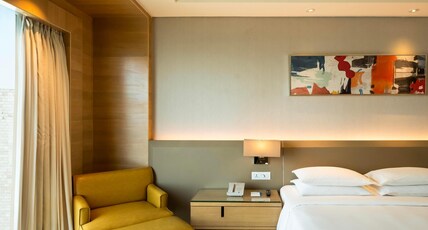 Hyatt Regency Chandigarh, Elante Mall Room Type - 1 King Room with Bathtub & Elante Mall View & 15 percent Disc on F&B Hyatt Regency Chandigarh, Elante Mall Room Type - 1 King Room with Bathtub & Elante Mall View & 15 percent Disc on F&B