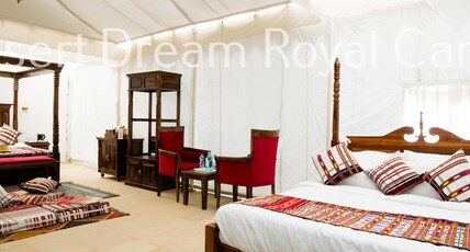 Desert Dream Royal Camp | Swimming Pool & Multi-Cuisine Restaurant Room Type - Oman Family Tent AC
