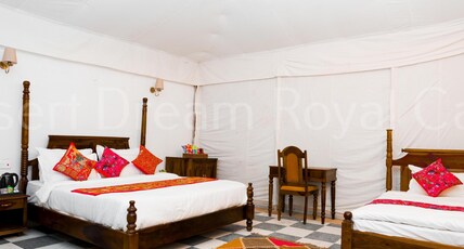 Desert Dream Royal Camp | Swimming Pool & Multi-Cuisine Restaurant Room Type - Maharaja Tent AC