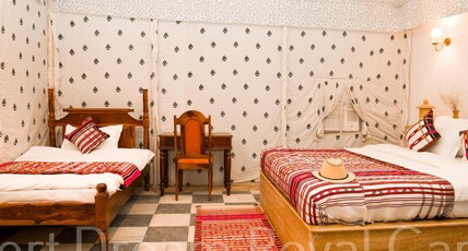 Desert Dream Royal Camp | Swimming Pool & Multi-Cuisine Restaurant Room Type - Maharaja Tent With Bath Tub AC