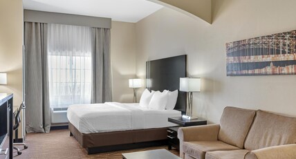 Best Western Plus Capital Inn Room Type - 1 King Bed, Non-Smoking, Work Desk, Sofa, Microwave And Refrigerator, Wi-Fi, Full Breakfast Best Western Plus Capital Inn Room Type - 1 King Bed, Non-Smoking, Work Desk, Sofa, Microwave And Refrigerator, Wi-Fi, Full Breakfast