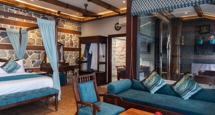 Jharipani Castle | Majestic Heritage Stay Room Type - Santorini Suite