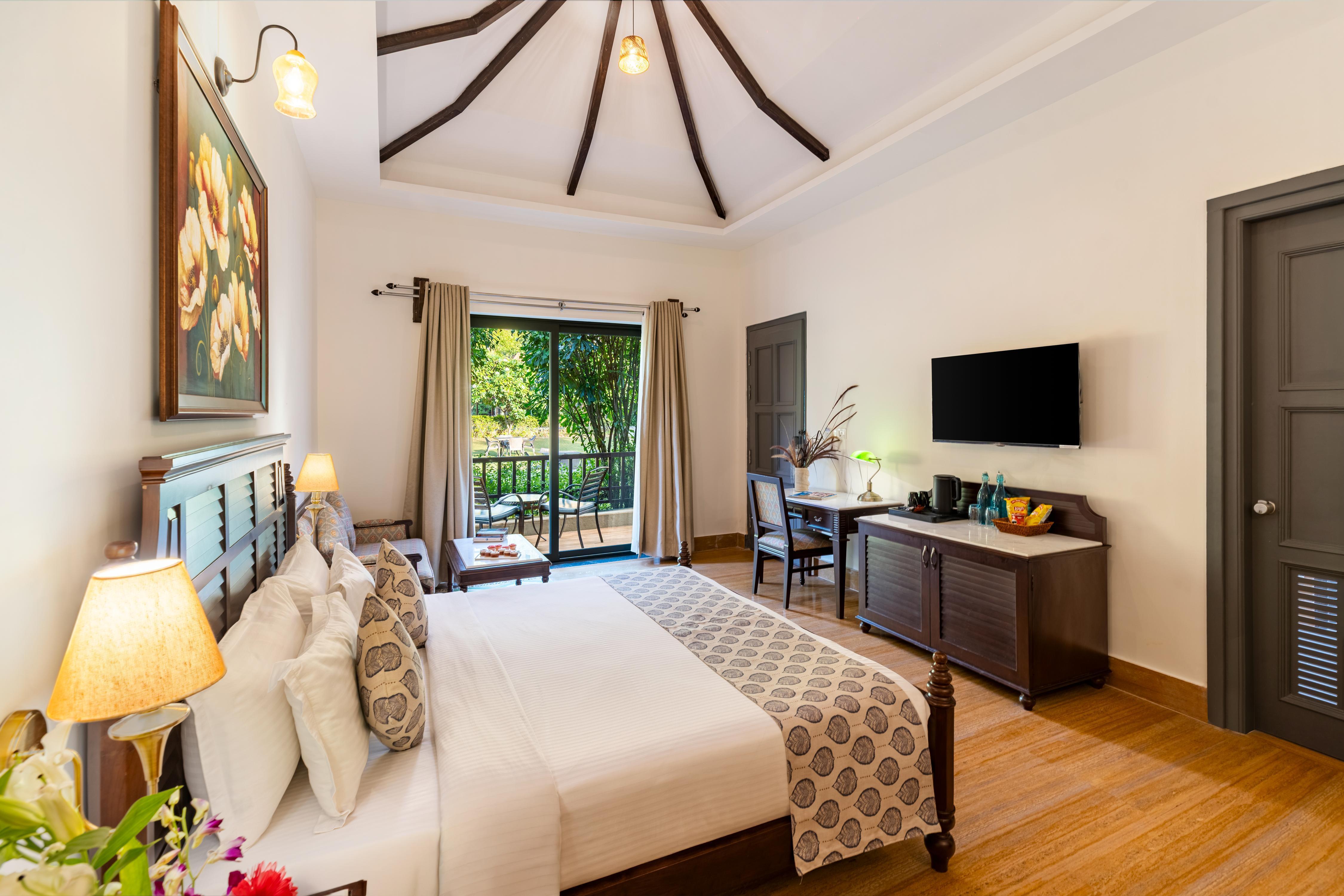 Anandam - A Luxury resort in Udaipur Room Type - Hill View Heated Jacuzzi Suite With Balcony