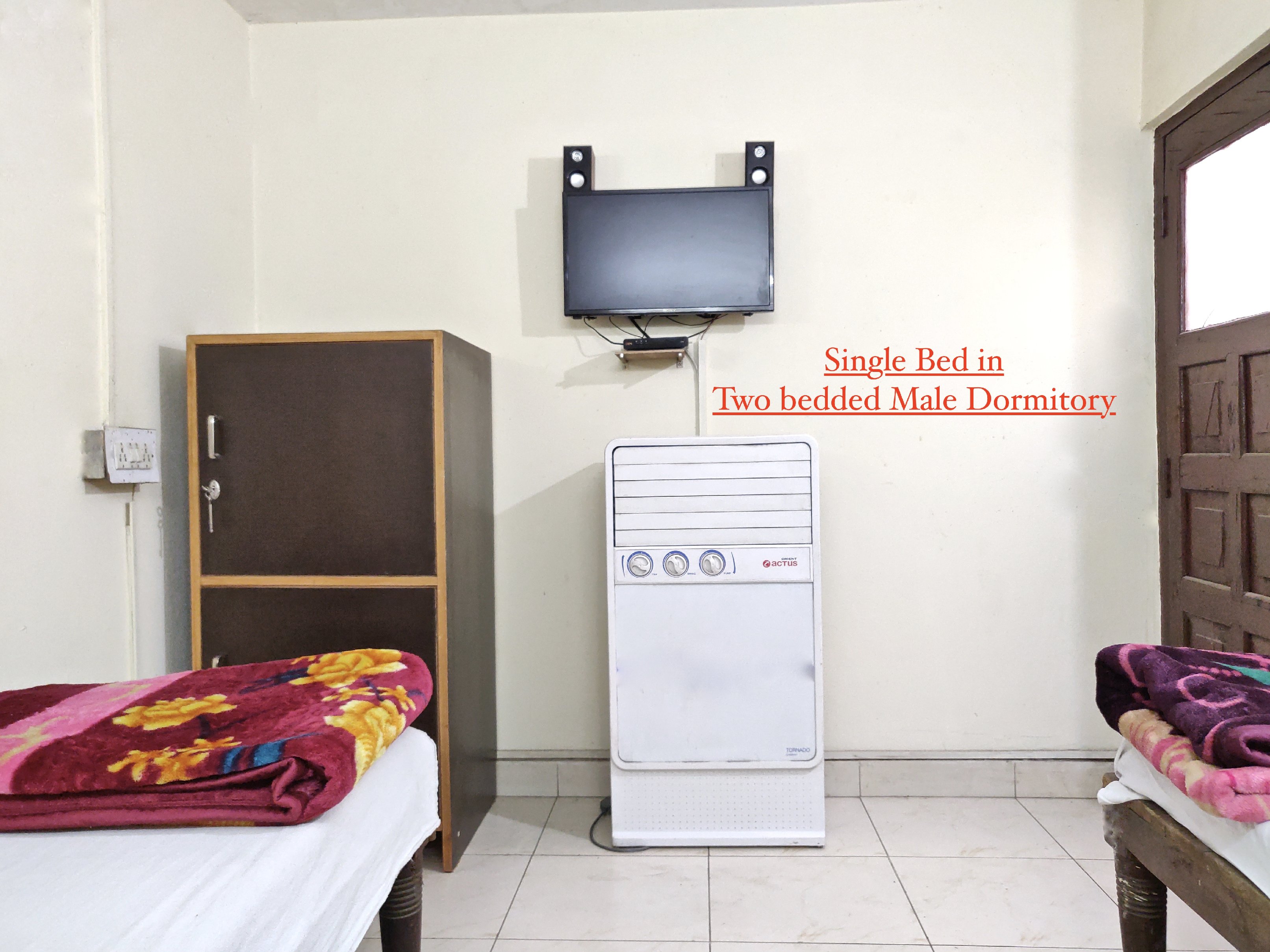 Roop Guest House Room Type - Single Bed in Triple Sharing Room NON AC
