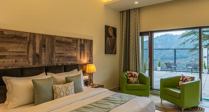 Perfectstayz Premium Seven Oaks Room Type - Executive room with Shared Balcony and Hill view | Garden Facing