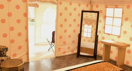 Manbha Camps & Resort with Pool & Dunes Room Type - Luxury Swiss Tents With Private Balcony with AC Manbha Camps & Resort with Pool & Dunes Room Type - Luxury Swiss Tents With Private Balcony with AC