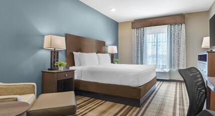 Best Western Plus Overland Inn Room Type - 1 King Bed, Non-Smoking, Pillowtop Bed, Microwave And Refrigerator, Shower Only, Full Breakfast Best Western Plus Overland Inn Room Type - 1 King Bed, Non-Smoking, Pillowtop Bed, Microwave And Refrigerator, Shower Only, Full Breakfast