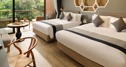 Avista Grande Phuket Karon - MGallery Room Type - Deluxe Family Room, Mountain View, 1 King Bed and 1 Queen Bed, Balcony Avista Grande Phuket Karon - MGallery Room Type - Deluxe Family Room, Mountain View, 1 King Bed and 1 Queen Bed, Balcony