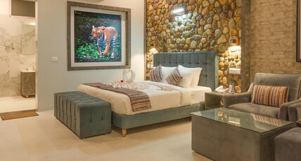 The Banyan Retreat By Excel Hotels & Resorts, Jim Corbett (Ramnagar) Room Type - Rudraksh Suites with Balcony The Banyan Retreat By Excel Hotels & Resorts, Jim Corbett (Ramnagar) Room Type - Rudraksh Suites with Balcony