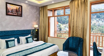 Hotel Pawan Regency - Best Mountain View Hotel In McLeodganj Room Type - Mountain View Super Deluxe Room With Balcony