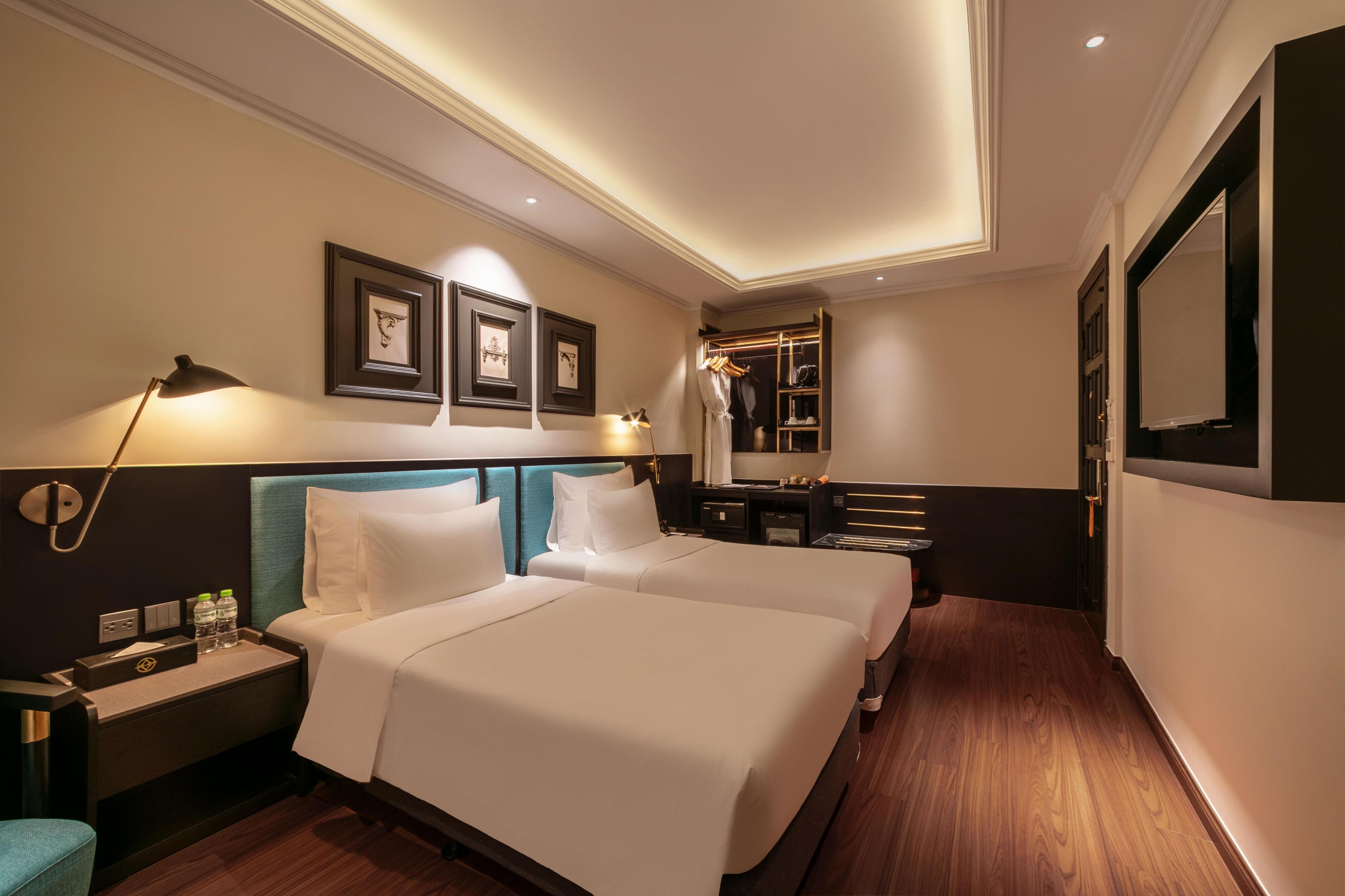 Champton Hanoi Hotel Room Type - SUPERIOR TWIN - Internal Window with No view Champton Hanoi Hotel Room Type - SUPERIOR TWIN - Internal Window with No view