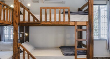 Zostel Bangalore (Indiranagar) Room Type - 1 Bunk Bed | 6 Bed Mixed Dorm | Common shared washroom