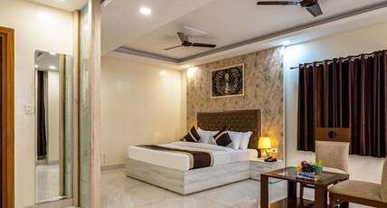 Hotel Ashirwad and Banquets @ 5 Mins from Railway Station Room Type - Suite Room with Balcony and Smart TV Hotel Ashirwad and Banquets @ 5 Mins from Railway Station Room Type - Suite Room with Balcony and Smart TV