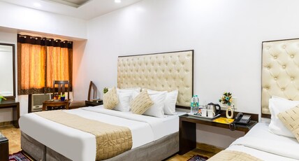Hotel Kabeer 1 Min from New Delhi Railway Station & Connaught Place Room Type - Family Suite Room with City View & Free Parking at Hotel Hotel Kabeer 1 Min from New Delhi Railway Station & Connaught Place Room Type - Family Suite Room with City View & Free Parking at Hotel