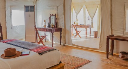 The Kafila Desert Camp | Private Pool & Dune Views Room Type - Luxury Suite in the Heart of Sam Sand Dunes The Kafila Desert Camp | Private Pool & Dune Views Room Type - Luxury Suite in the Heart of Sam Sand Dunes