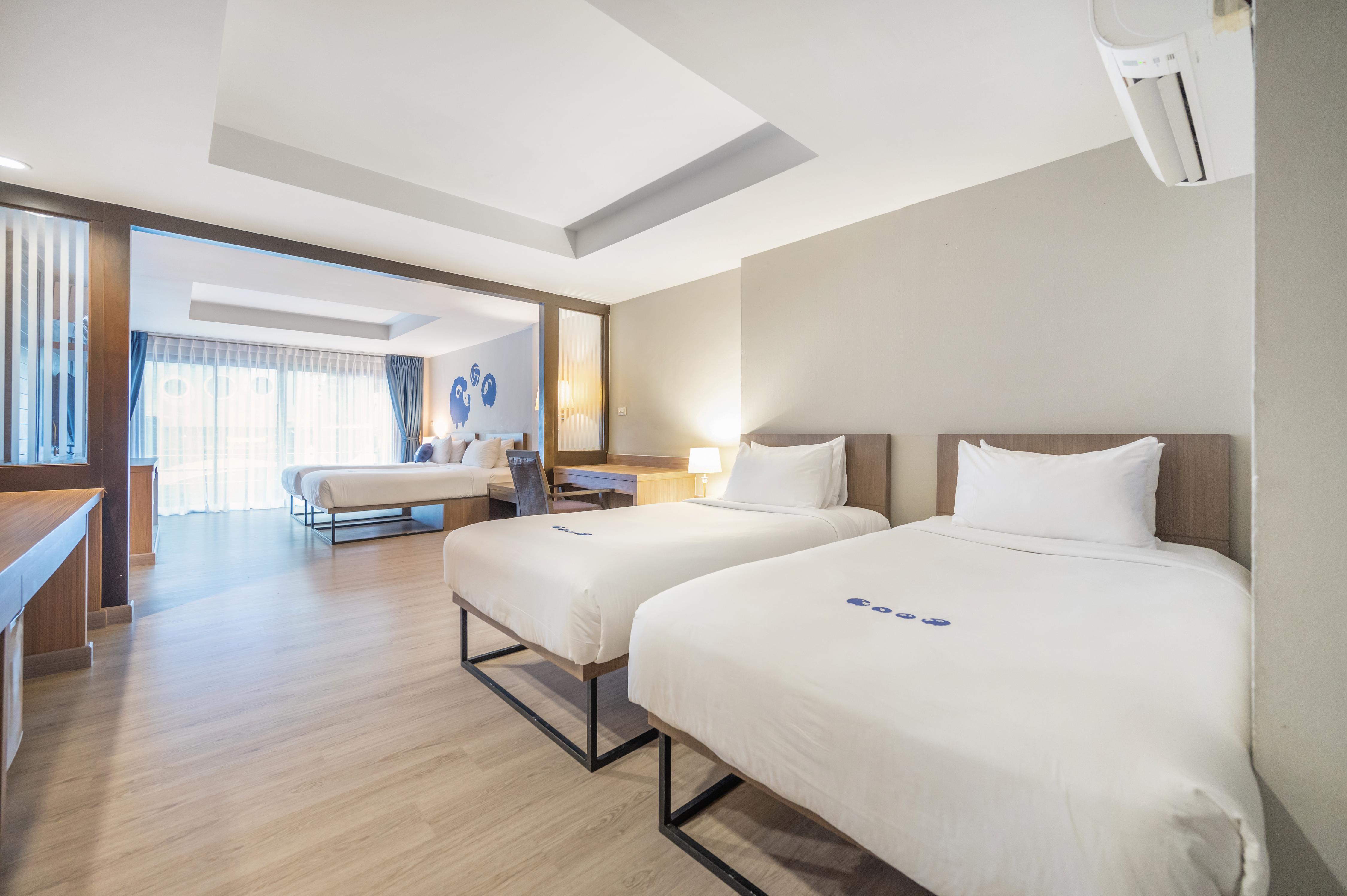 Kokotel Phuket Patong Room Type - Koko Party - 4 single beds