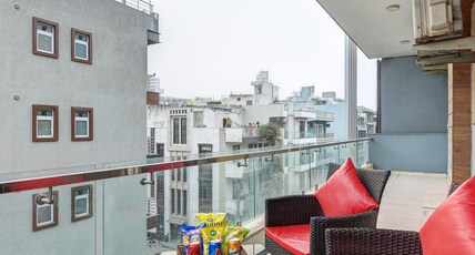 Niketan Medanta Studio | Near Candor Tech Subahs Chowk Room Type - City View Studio Balcony