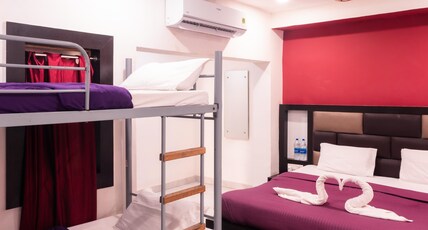 Joey's Hostel Agra | Dorms & Private Rooms Room Type - AC Quad Room for 4 (Block-B)
