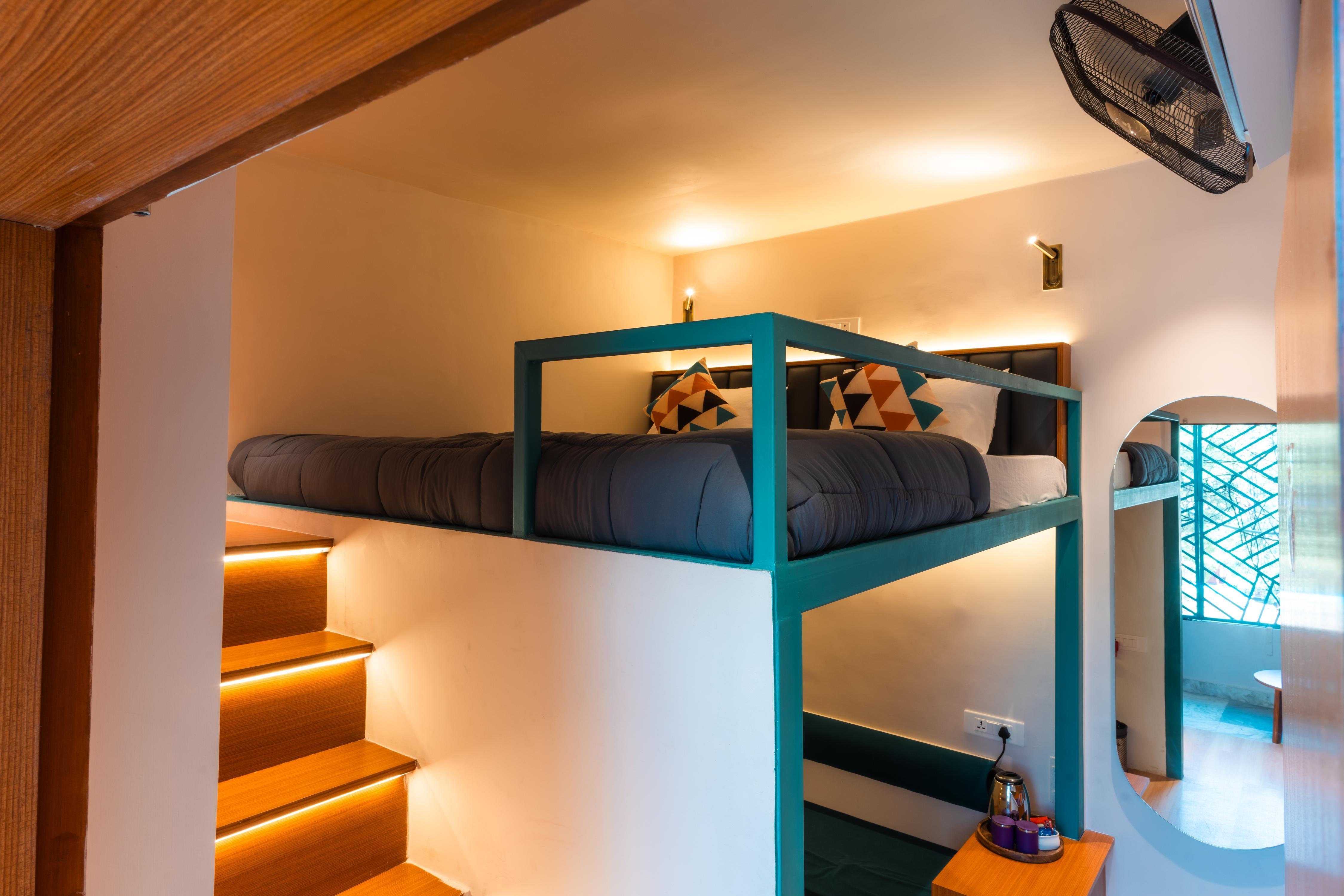 Joey's Hostel Agra | Dorms & Private Rooms Room Type - AC Mini Loft Room (Block-C)