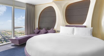 V Hotel Dubai, Curio Collection by Hilton Room Type - Round Bed Vantage Suite Exclsuive V Hotel Dubai, Curio Collection by Hilton Room Type - Round Bed Vantage Suite Exclsuive