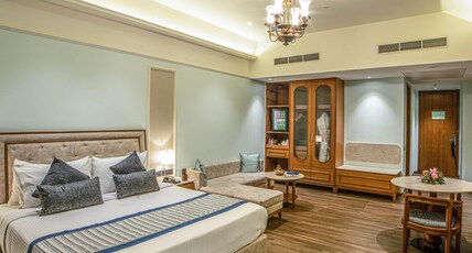 Gift City Club, a member of Radisson Individuals Room Type - Premium Room with balcony, very spacious (565 Sq Feet). Every room has a private balcony overlooking