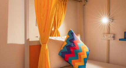 goSTOPS Rishikesh Lakshaman Jhula Room Type - Bed in 4 Bed Mixed AC Dormitory Room with Ensuite Bathroom - UPPER BED goSTOPS Rishikesh Lakshaman Jhula Room Type - Bed in 4 Bed Mixed AC Dormitory Room with Ensuite Bathroom - UPPER BED