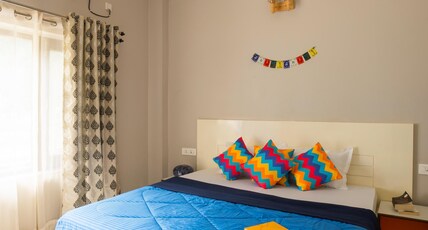 goSTOPS Rishikesh Lakshaman Jhula Room Type - Deluxe Private AC Room with Ensuite Bathroom
