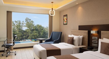The Fern Residency Bhopal, Series By Marriott Room Type - Winter Green, Guest room, 2 Twin, City view The Fern Residency Bhopal, Series By Marriott Room Type - Winter Green, Guest room, 2 Twin, City view