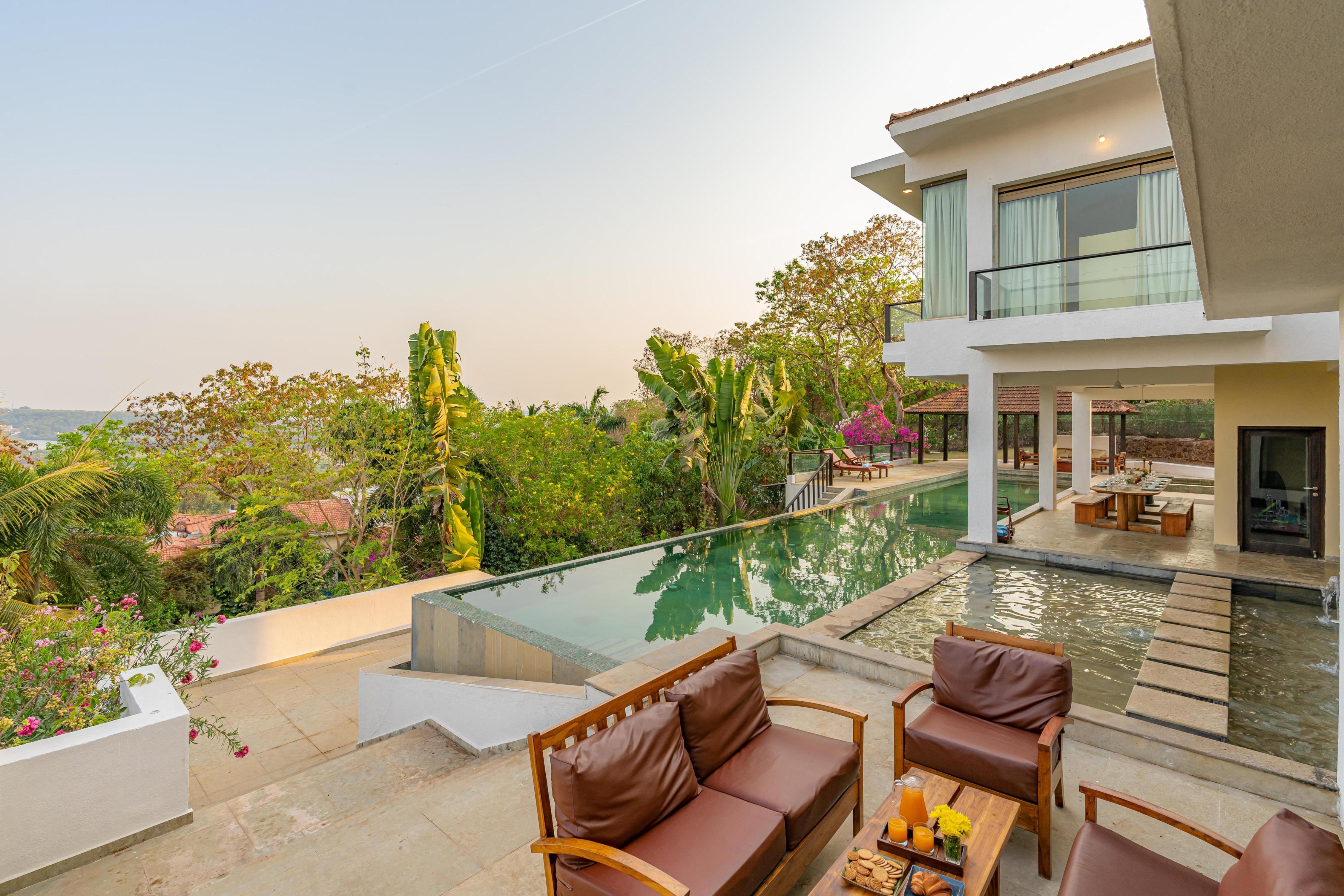 Hireavilla | Cliffhouse - 5BHK Hilltop Villa with Private Pool - Tap to explore photos