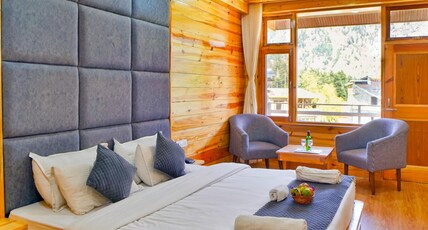 Nirvana Hills Balcony with Mountain View  Room Type - Premium Wooden Rooms