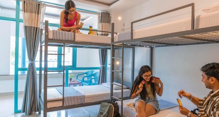 Zostel Varkala Room Type - 1 Bunk Bed | Deluxe 6 Bed Mixed Dorm (with balcony) | Shared ensuite washroom