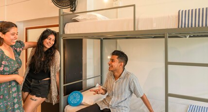 Zostel Varkala Room Type - 1 Bunk Bed | Deluxe 6 Bed Mixed Dorm | Shared ensuite washroom