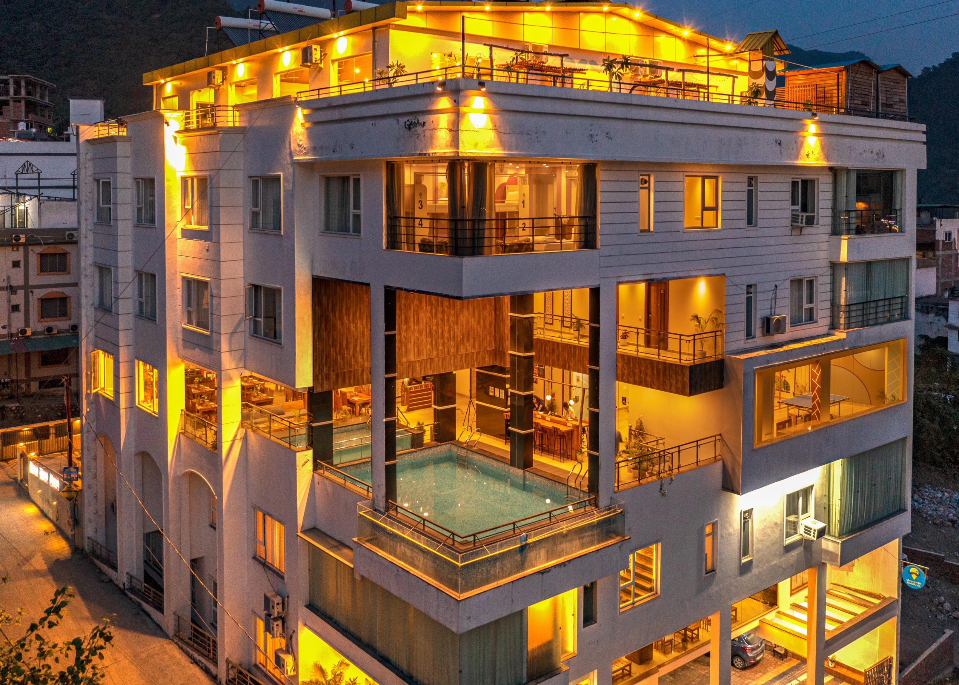Moustache Rishikesh Luxuria | Hostel & Rooftop Bar