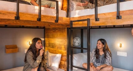 Zostel Dharamkot (Bhagsu) Room Type - 1 Bunk Bed | Deluxe 8 Bed Mixed Dorm (with balcony) | Shared en-suite washroom