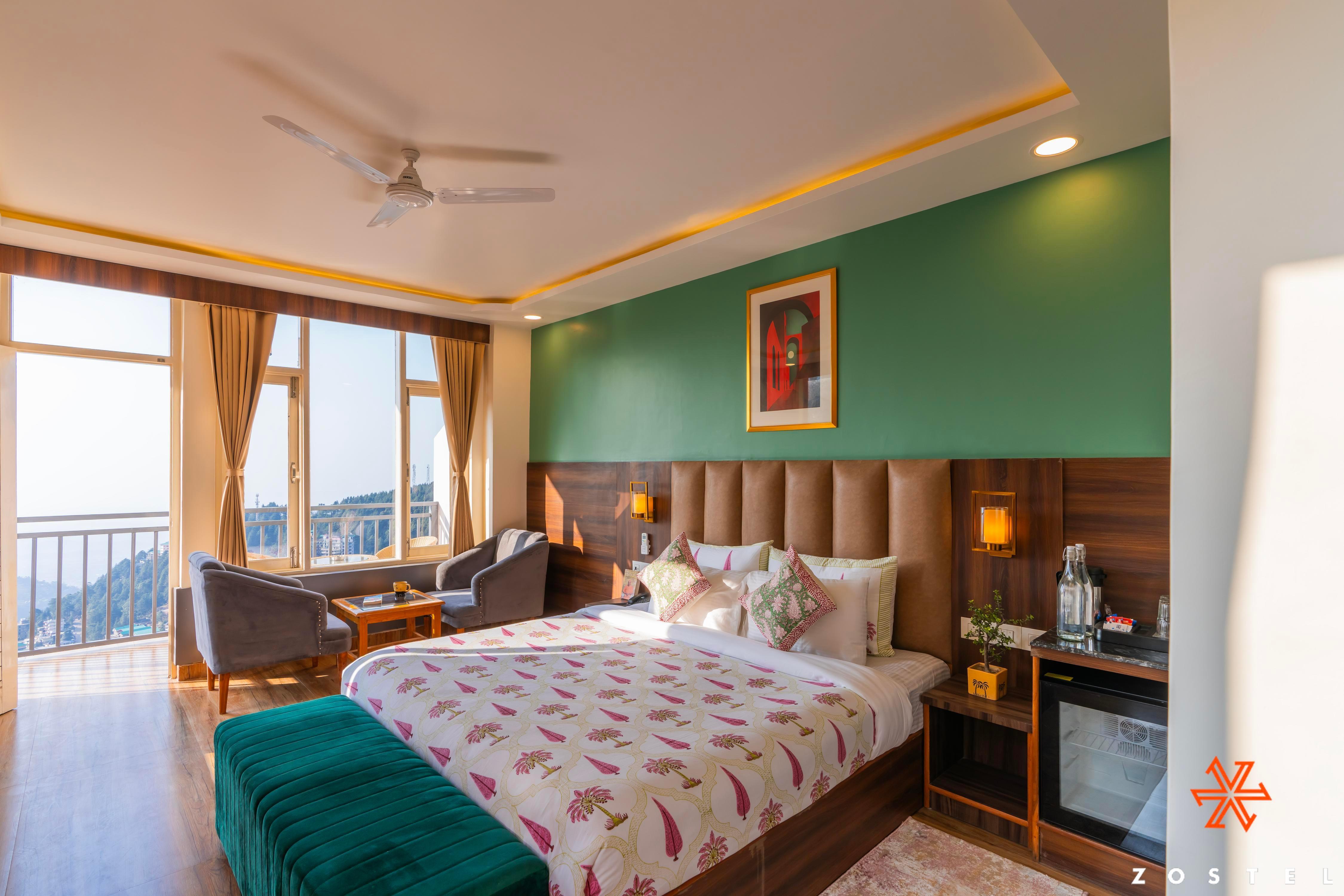 Zostel Dharamkot (Bhagsu) Room Type - Deluxe Room (with balcony and valley view)