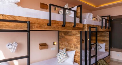 Zostel Dharamkot (Bhagsu) Room Type - 1 Bunk Bed | Deluxe 6 Bed Female Dorm (with balcony) | Shared en-suite washroom