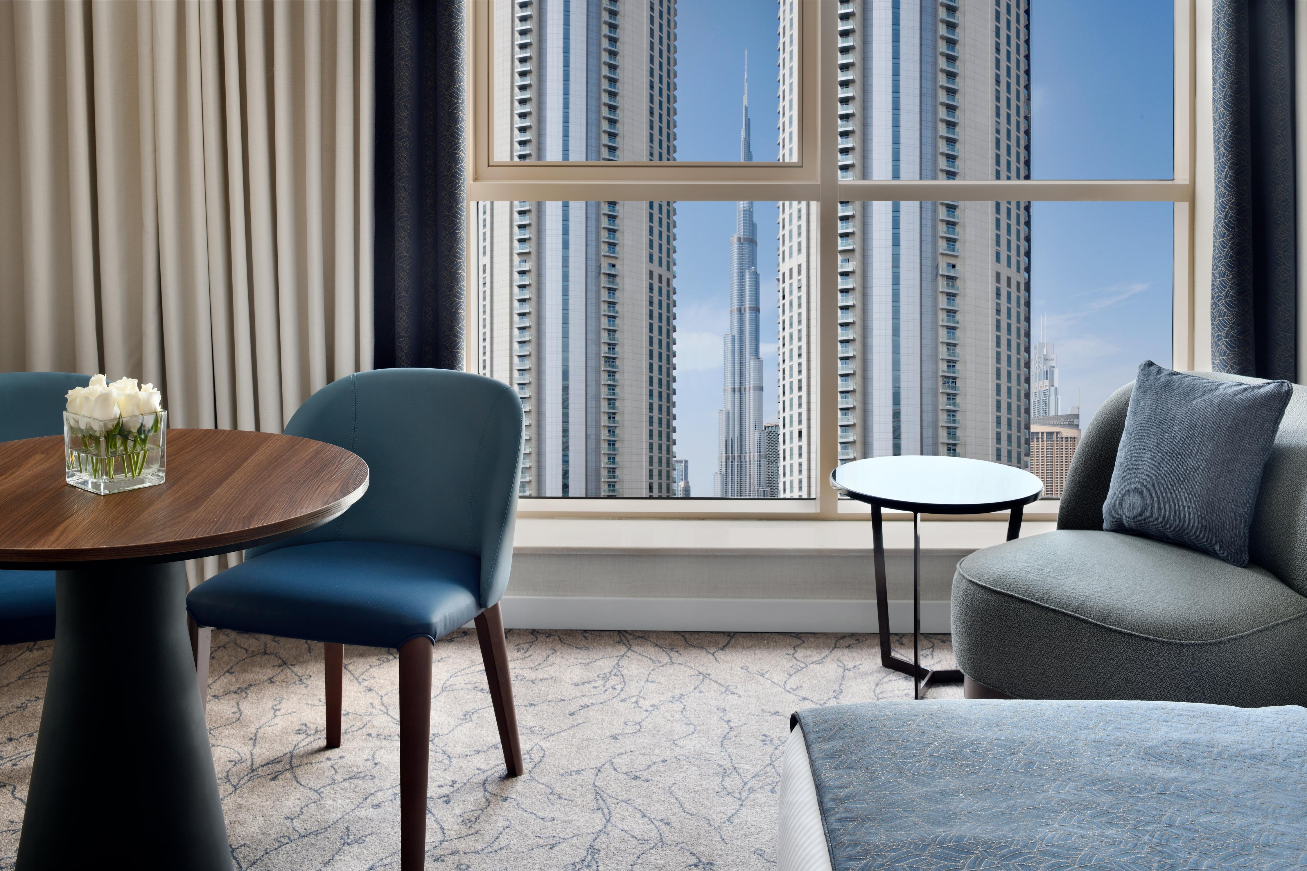 Movenpick Hotel Downtown Dubai Room Type - Deluxe King - Burj Khalifa view Movenpick Hotel Downtown Dubai Room Type - Deluxe King - Burj Khalifa view