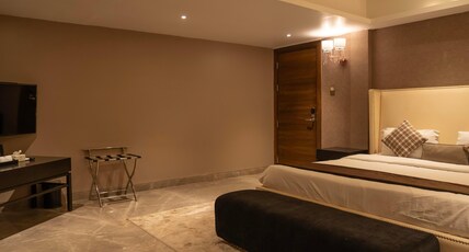Valentia The Exotic Boutique Hotel - Pure Veg Room Type - Valentia My Space (Lower Ground level- Private Sitout, No View) Valentia The Exotic Boutique Hotel - Pure Veg Room Type - Valentia My Space (Lower Ground level- Private Sitout, No View)