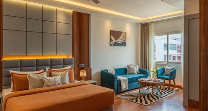 Perfectstayz Premium Aiims Room Type - Junior suite with Hill view Bathtub and sofa cum bed