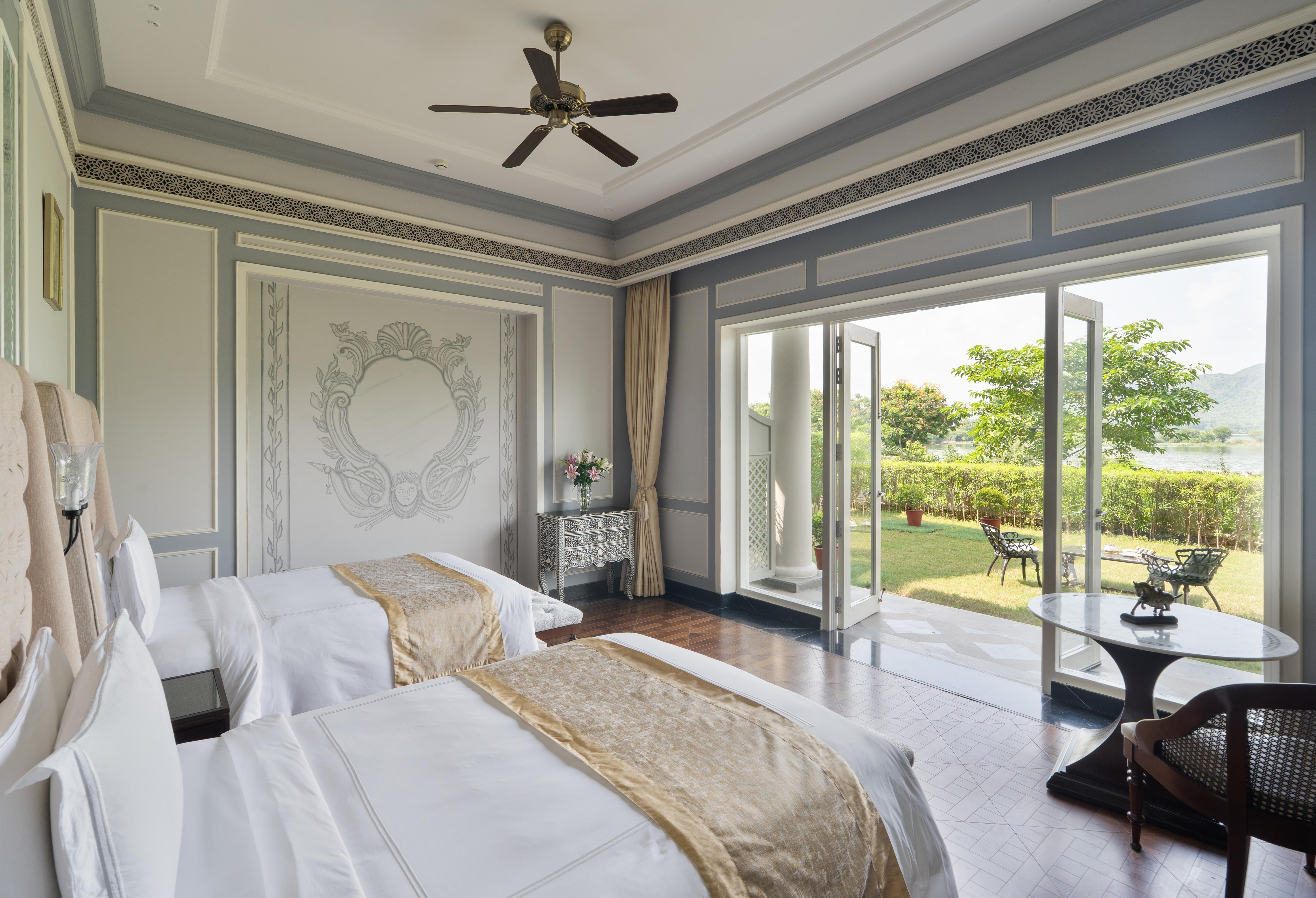 Raffles Udaipur Room Type - Flamingo Signature Twin Room with Sit Out Garden and Balcony