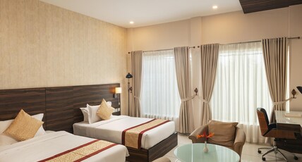 Blue Serene Backwater Resort. Room Type - Deluxe Room with Garden View Blue Serene Backwater Resort. Room Type - Deluxe Room with Garden View