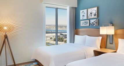 Element by Westin Al Jaddaf, Dubai Room Type - 2 Bedroom Apartment, Bedroom 1: 1 King, Bedroom 2: 2 Twin, Sofa bed, City view Element by Westin Al Jaddaf, Dubai Room Type - 2 Bedroom Apartment, Bedroom 1: 1 King, Bedroom 2: 2 Twin, Sofa bed, City view